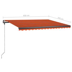 Markise 3007209-3 Braun - Orange - Metall - 450 x 300 x 450 cm