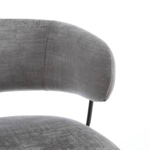 Sitzbank Grazi Grau - Metall - Textil - 66 x 69 x 124 cm