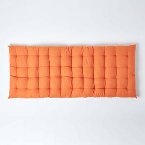 Sitzkissen für Bänke und Gartenbänke Orange - 42 x 108 cm