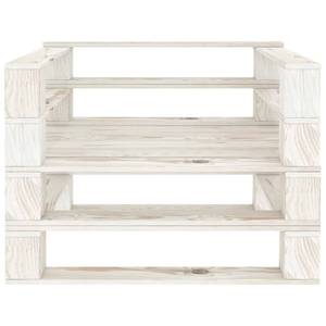 Canapé palette 3003577-3 Blanc - Bois manufacturé - Bois/Imitation - 70 x 61 x 68 cm