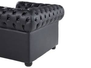 Sessel CHESTERFIELD Schwarz - Braun - 108 x 70 x 77 cm