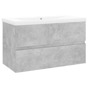 Meuble lavabo avec bassin 3007833-3 Gris minéral - Largeur : 80 cm