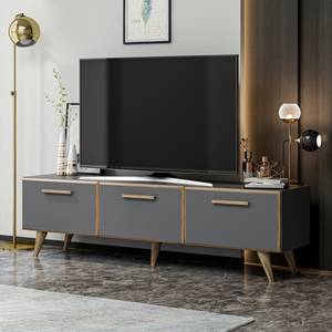 Meuble TV Brønderslev à 3 portes Anthracite