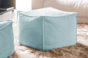 Hocker ALEA Cord Hellblau