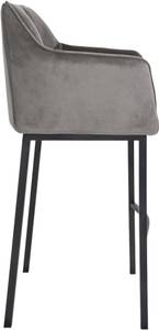 Tabouret de bar Damaso Lot de 2 Noir