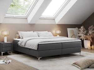 Boxspringbett LESS Breite: 200 cm - H4 - Kunstleder