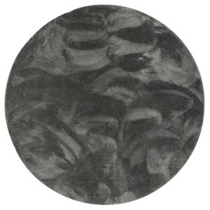 Luxus  ShaggyTeppich Velvet Rund Anthrazit - 160 x 160 cm