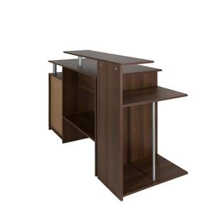 Schreibtisch WORKSPACE H IV Braun - Weiß - Holz teilmassiv - 137 x 89 x 60 cm