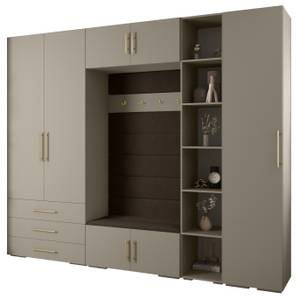 Garderobe Inova 3 Z11 Braun - Gold - Grau - Gold