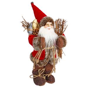 Weihnachtsmann Figur, Kunststoff, 30 cm Textil - 18 x 30 x 12 cm