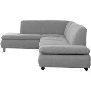 Terrence Ecksofa links, hellgrau Grau - Textil - 270 x 76 x 190 cm