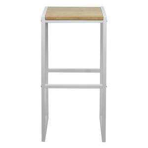 Lot de 2 Tabourets 36x32x75cm – Blanc. Blanc - Bois massif - Bois/Imitation - 32 x 75 x 36 cm