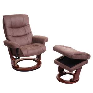 Relaxsessel J42 mit Hocker Braun