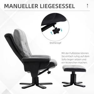 Liegesofa-Set 833-838V70GY Glas Grau