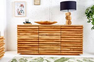 Sideboard RELIEF Braun - Massivholz - Holzart/Dekor - 160 x 75 x 45 cm