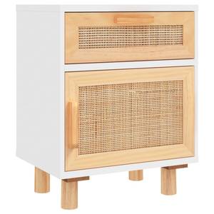 Nachttisch 3014091-2 (2er Set) Weiß - Massivholz - Holzart/Dekor - 40 x 50 x 30 cm