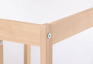 Ensemble de table et chaises pour enfant 3 éléments - Pin partiellement massif Nature / Blanc