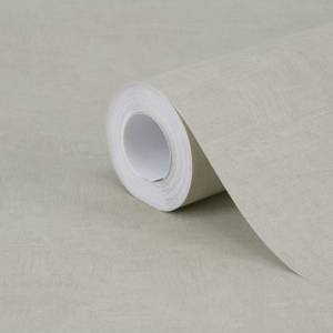 Vliestapete Uni Beige - Papier - Kunststoff - Textil - 53 x 53 x 1000 cm