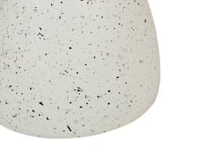 Table d'appoint CAFFI Gris - Blanc - Céramique - 50 x 52 x 50 cm