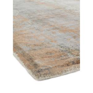 Tapis de salon moderne fait main BYGAT Orange - 120 x 170 cm