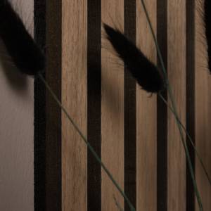 Wandpaneel 2622 Schwarz - Braun - Holzwerkstoff - Textil - 60 x 120 x 3 cm