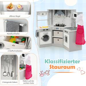 Kinderküche FB32383SD Grau - Holzwerkstoff - 51 x 85 x 102 cm