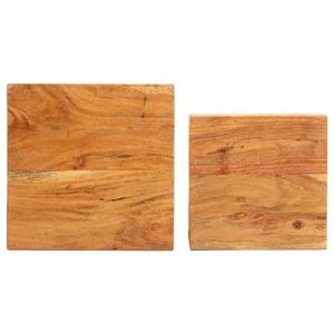 Support pour plantes 3009669 (lot de 2) Marron - Bois massif - Bois/Imitation - 28 x 59 x 28 cm