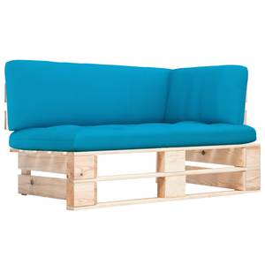 Paletten Ecksofa 3016504-6 Blau - Holz