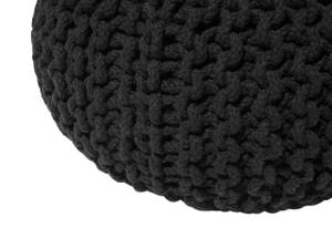 Pouf CONRAD Noir - 40 x 25 x 40 cm