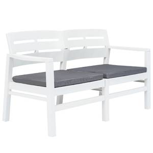 Outdoor-Lounge-Set (4-teilig) Weiß - Kunststoff - 133 x 75 x 65 cm