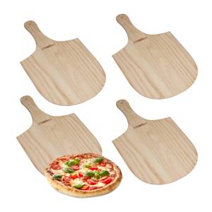 4 x Pizzaschieber aus Holz 4er Set