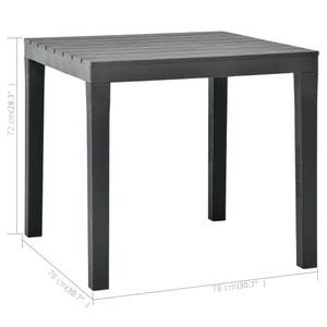 Bistro Set K32 Grau - Massivholz