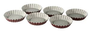 Dr. Oetker Torteletts Ø 10 cm 6er Set Rot - Metall - 12 x 17 x 4 cm