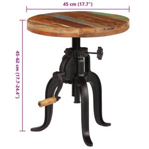 Beistelltisch 247588 Holzwerkstoff - Massivholz - 45 x 62 x 45 cm