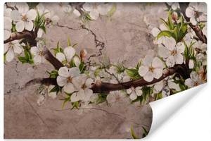 Papier Peint Fleurs de Cerisier Béton 450 x 300 x 300 cm