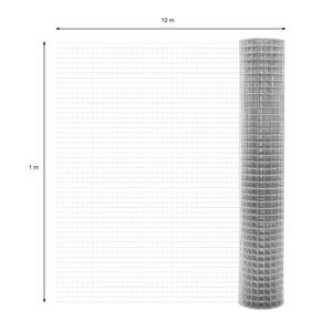 Volierendraht Silber, Stahl 1,05mm, 10m Grau - Metall - 11 x 100 x 1000 cm
