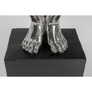 Deko Objekt Athlete XL Silber - Kunststoff - Stein - 100 x 64 x 31 cm