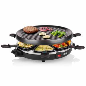 Raclette-Grill Schwarz - Keramik - 30 x 13 x 34 cm