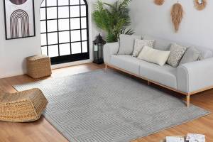 Tapis TEMARA Gris - 160 x 220 cm