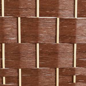 Paravent marron à 4 volets Marron - Papier - Bois manufacturé - Bambou - 180 x 180 x 2 cm