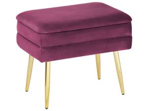 Hocker ODESSA Burgunderrot - Gold - Rot