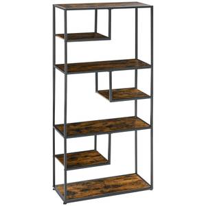 Bücherregal 838-305V00RB Braun - Holzwerkstoff - 34 x 180 x 83 cm