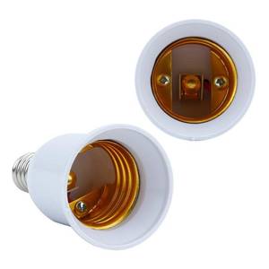 4x E14 auf E27 Lampensockel Adapter Weiß - Kunststoff - 5 x 9 x 13 cm