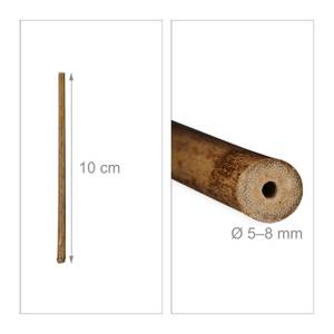 200er Set Bambusstäbe 10 cm Braun - Bambus - 1 x 10 x 1 cm