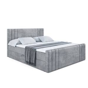 Boxspringbett IDRIKO-Z Hellgrau - Breite: 120 cm - H4