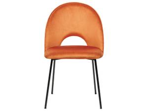 Chaise de salle à manger COVELO Noir - Orange