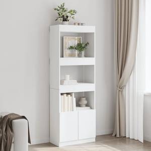 Highboard DE4511 Weiß - Holzwerkstoff - 33 x 180 x 63 cm