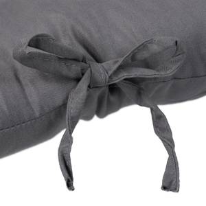 Coussin de banc de jardin gris Gris - Matière plastique - Textile - 118 x 7 x 50 cm