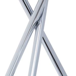 Dreibein Lampe grau Grau - Silber - Metall - Textil - 51 x 150 x 51 cm