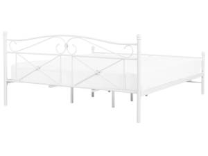 Lit double RODEZ Blanc - Largeur : 186 cm